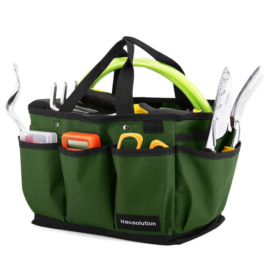  [AUSTRALIA] - Housolution Garden Tool Bag, Deluxe Garden Tool Storage Bag and Garden Tool Bag with Small Pockets, Wear-Resistant and Reusable, 12 Inches, Dark Green 12 Inches/30.5cm Dark Green