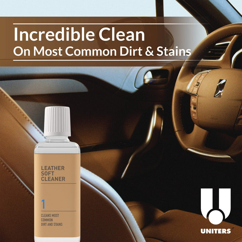  [AUSTRALIA] - UNITERS Cleaning and Conditioning Leather Care Kit - 250ml