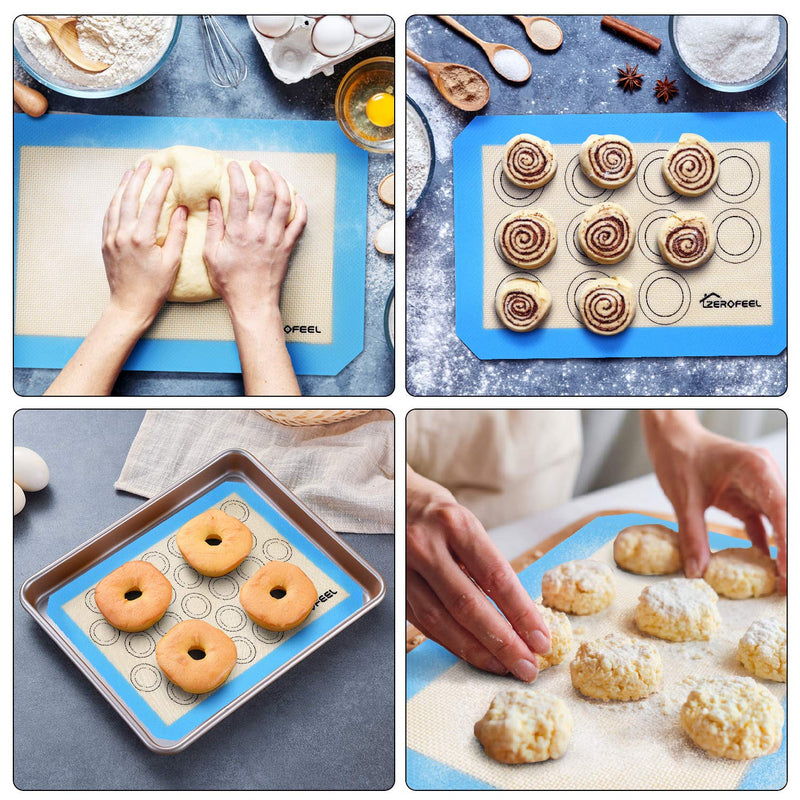  [AUSTRALIA] - Silicone Baking Mat Set of 20 - Non stick Silicone Baking Mat - BPA Grade Food Safe Baking Mat - Perfect for Making Cookies, Macarons, Bread and Pastry