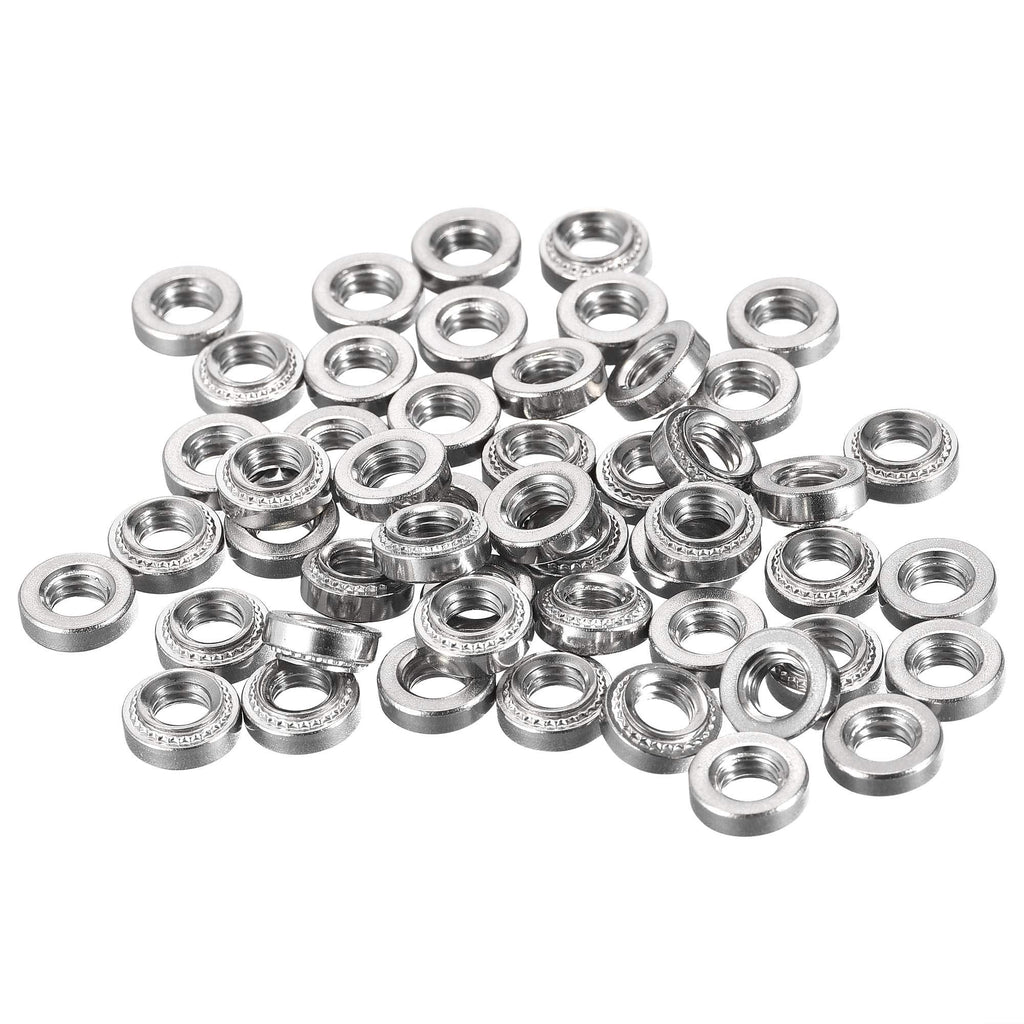  [AUSTRALIA] - uxcell Self -Clinching Nuts,#10-32 x 0.14-Inch Stainless Steel Rivet Nut Round Head Steel Metal Sheet Mounting Hardware Fastener 100pcs #10-32x3.66mm