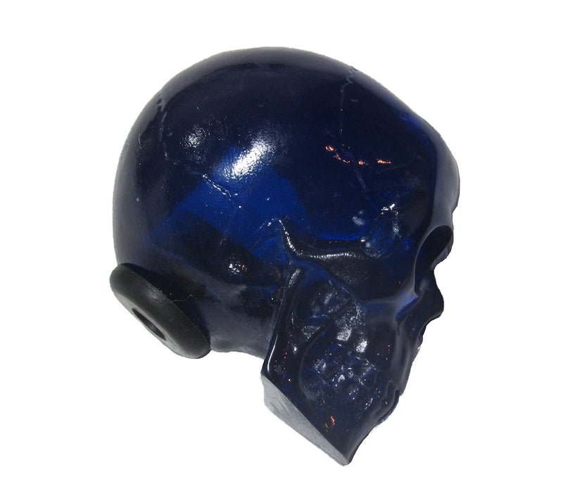  [AUSTRALIA] - Clear Blue Skull Shifter Shift Knob Rat Rod Lever