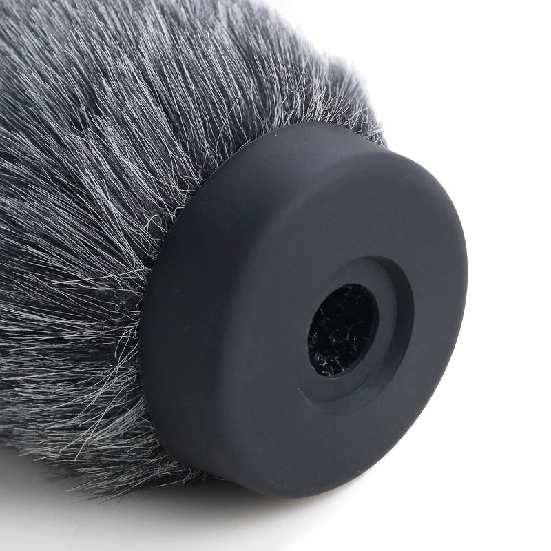  [AUSTRALIA] - NTG Furry Microphone Wind Shield - Windscreen/Windmuff for Rode VideoMic NTG and Microphones with Maximum Slot Length of 100mm (3.9") and Diameter of 18-24mm by YOUSHARES（Shag, Gray）