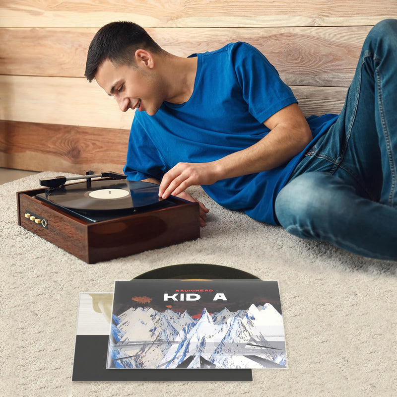  [AUSTRALIA] - Siveit Record Sleeves for Vinyl Record-50 Clear Plastic Protective Vinyl Record Outer Sleeves 4.7 Mil No-Acid -12.75" x 12.5" Record Sleeves Outer for 12" Single and Double LP Album Covers 50 Pack