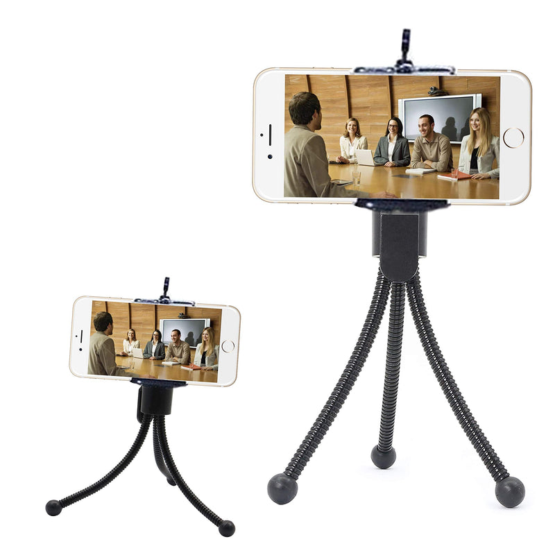  [AUSTRALIA] - Mini Tabletop Tripod Stand,Webcam Stand,Adjustable Flexible Mini Portable Metal Tripod Stand, Compatible with DC Cameras with Standard 1/4" Tripod socket-2PCS