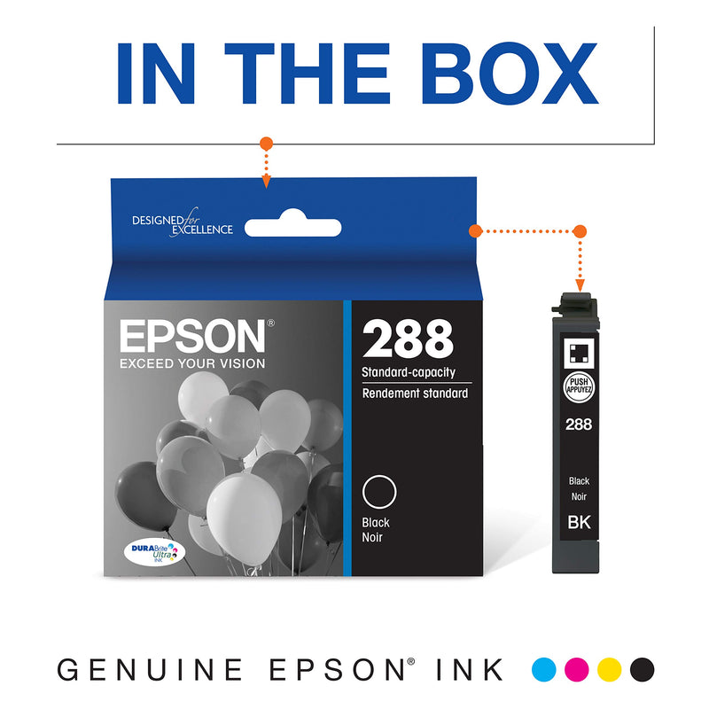 EPSON T288 DURABrite Ultra Ink Standard Capacity Black Cartridge (T288120-S) for select Epson Expression Printers - LeoForward Australia