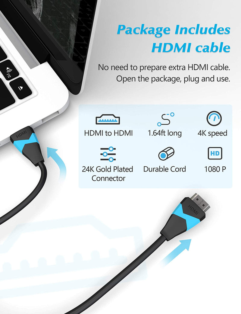  [AUSTRALIA] - arsvita HDMI to RCA Converter, HDMI Cable Included, 1080P HDMI to 3RCA CVBS AV Composite Video Adapter, Supports Amazon Fire TV Stick, Roku, Apple TV, PC, Laptop, Xbox, HDTV