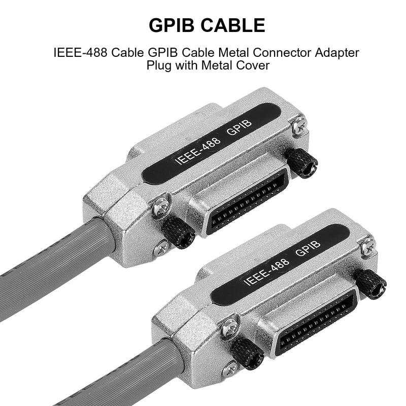  [AUSTRALIA] - IEEE-488 Cable GPIB Cable Metal Connector Adapter Plug and Play 1M 1.0m