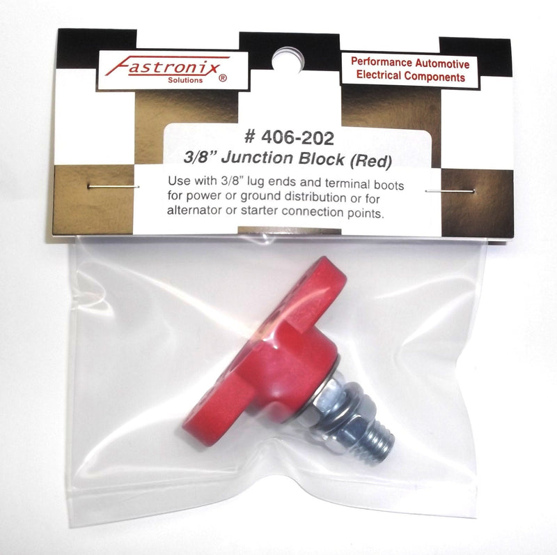  [AUSTRALIA] - Fastronix 3/8" Red Single Stud Junction Block 3/8"