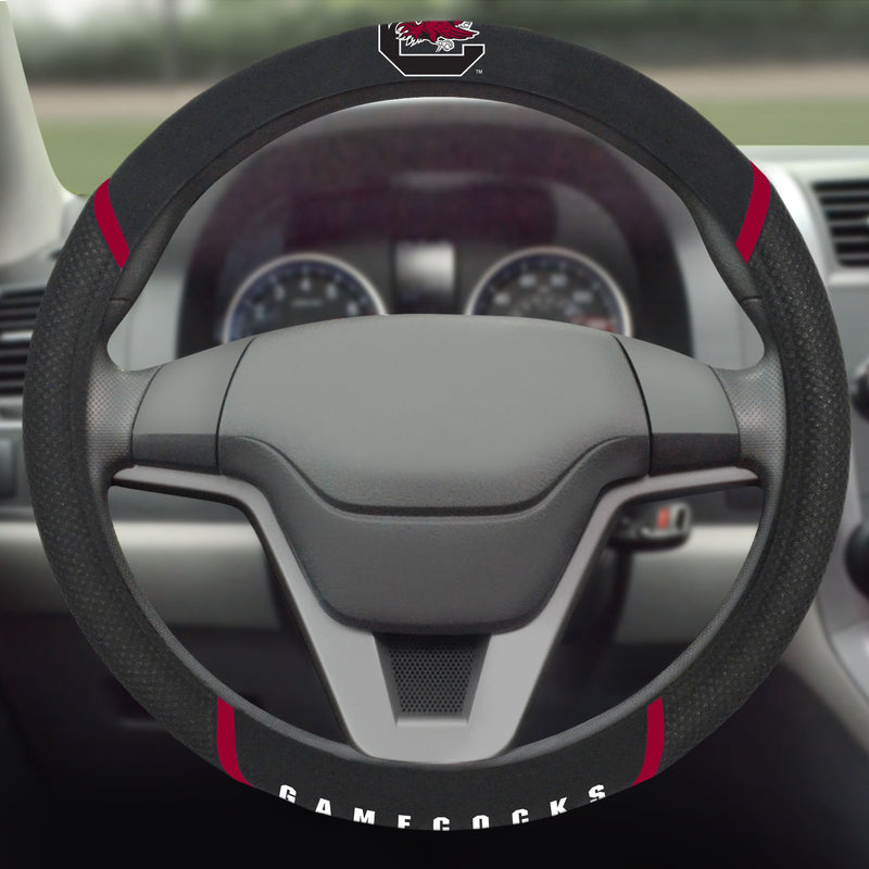 [AUSTRALIA] - FANMATS  14927  NCAA University of South Carolina Gamecocks Polyester Steering Wheel Cover