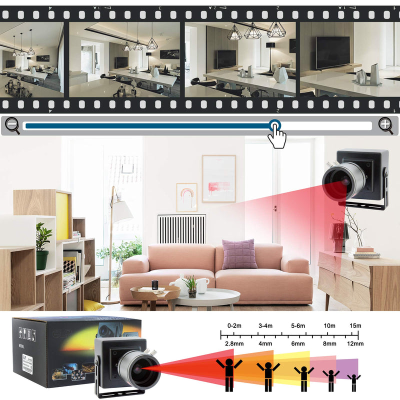  [AUSTRALIA] - ELP 2.8-12mm Lens Varifocal Mini Box USB Camera 1.3megapixel for Linux Android Windows System