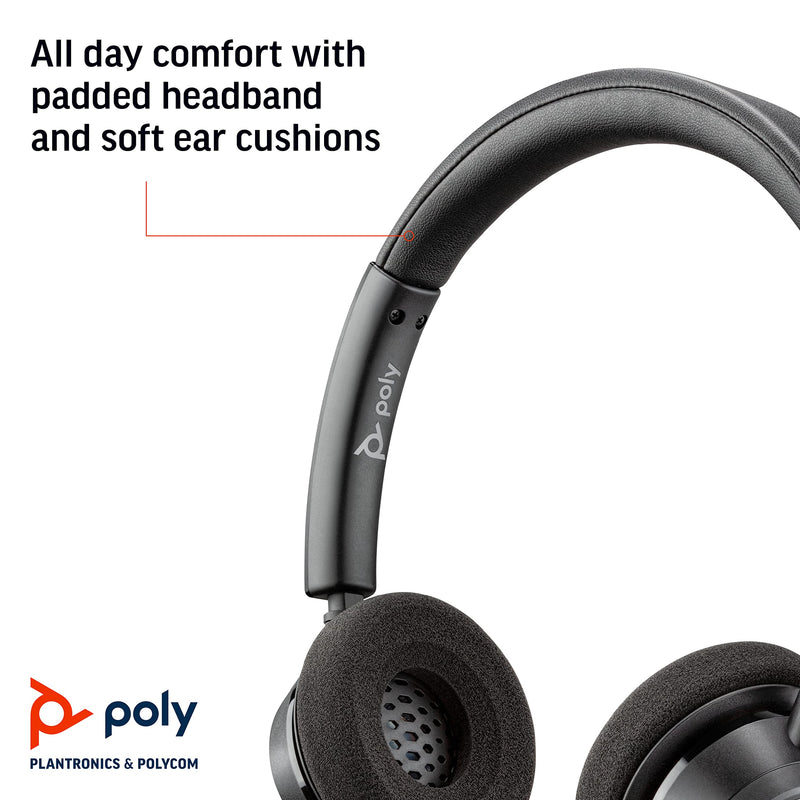  [AUSTRALIA] - Plantronics - Blackwire 3320 USB-A - Wired, Dual-Ear (Stereo) Headset with Boom Mic - USB-A to connect to your PC, Mac or Cell Phone - Works with Teams, Zoom & more Stereo