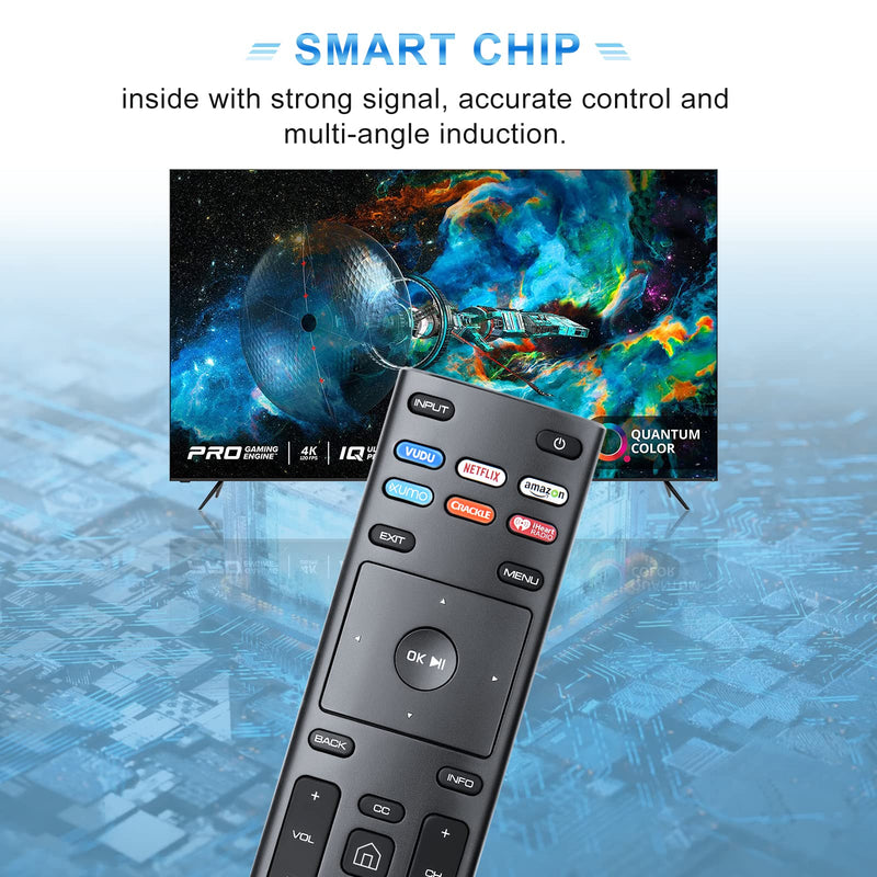  [AUSTRALIA] - Universal Replacement Remote Control XRT136 Compatible with All Vizio Smart TVs(D-Series E-Series M-Series P/PX-Series V-Series)