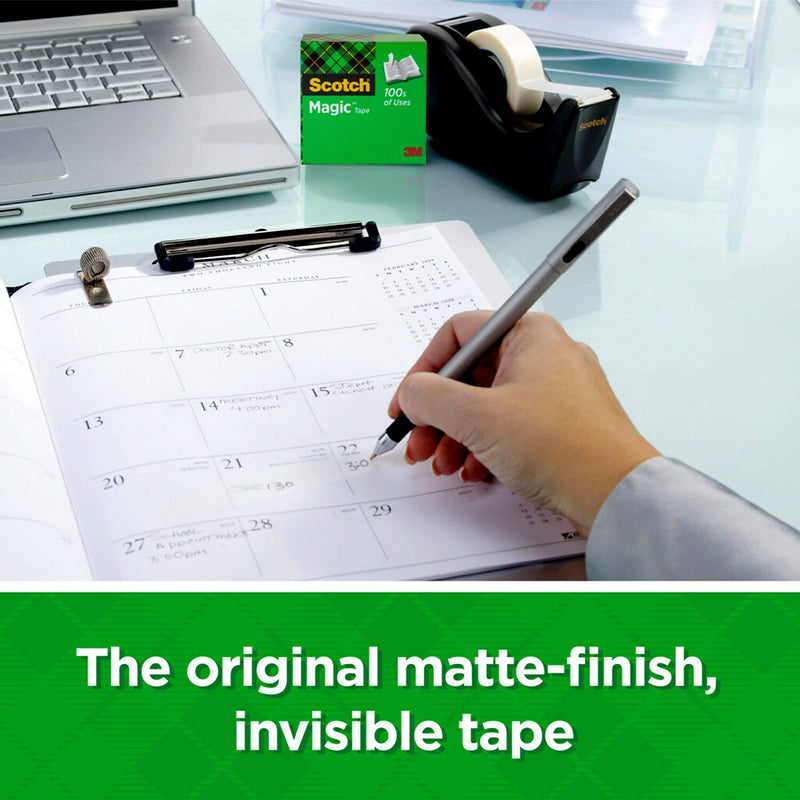  [AUSTRALIA] - Scotch Magic Tape, 1 Roll, Numerous Applications, Invisible, Engineered for Repairing, 3/4 x 1296 Inches, Boxed (T9641810)