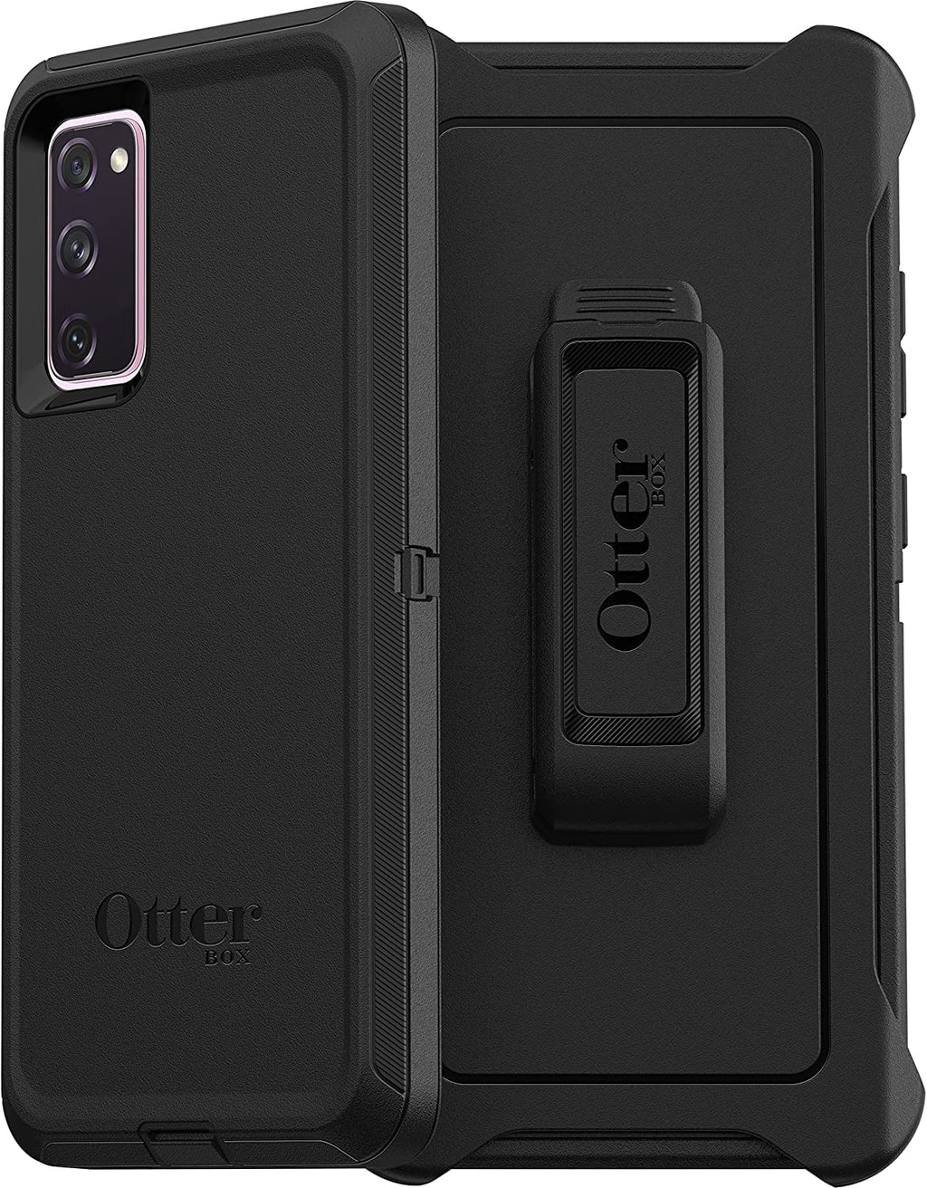  [AUSTRALIA] - OtterBox Defender Series Screenless Edition Case for Samsung Galaxy S20 FE 5G (Only) - Holster Clip Included - Non-Retail Packaging - Black