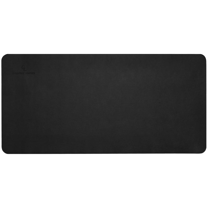  [AUSTRALIA] - Gallaway Leather Desk Pad – 36 x 17 inch - Desk Mat Home Office Desk Accessories Desktop Protector XXL Mouse Pad Writing Desk Blotter (Black) Black