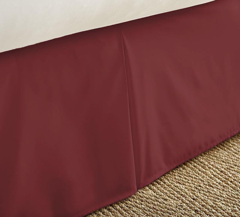  [AUSTRALIA] - Simply Soft Pleated Bed Skirt, California King, Burgundy