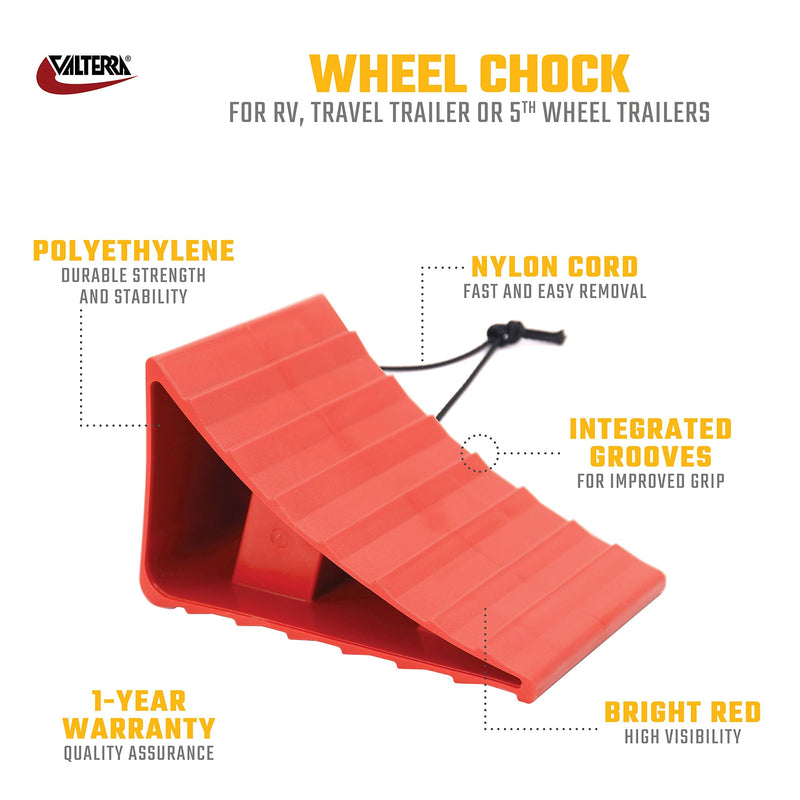  [AUSTRALIA] - Valterra A10-0908 RV Wheel Chock, Red