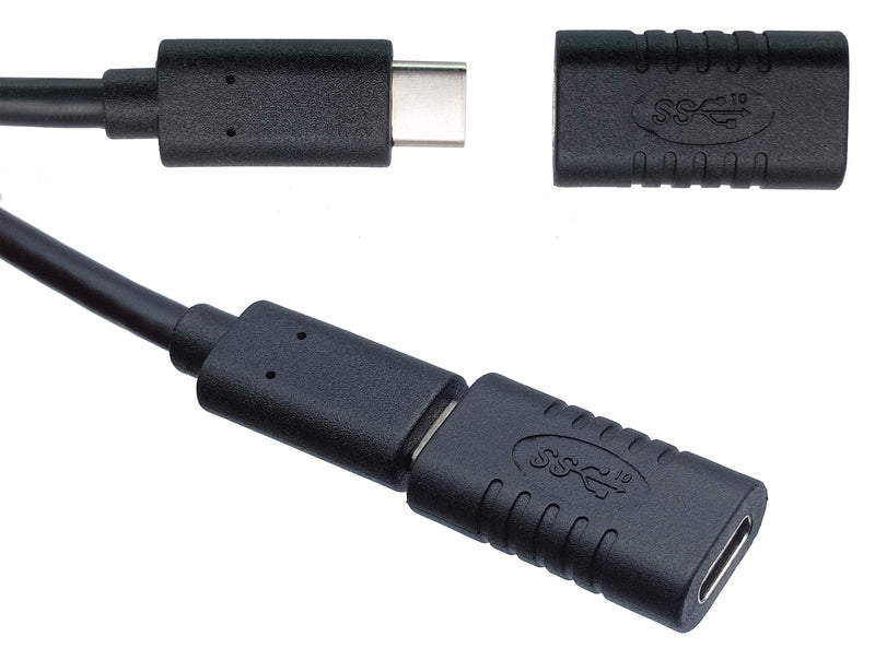  [AUSTRALIA] - AAOTOKK Type C USB Adapter, Gen 2 (10Gbps) 3A USB-C 3.1 Type C USB Female to Female Extension Adapter Supports Charging, Data, Audio, Video Adapter for Laptop, Phone,MacBook USB C HUB (2Pack-F/F)