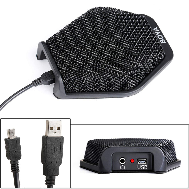  [AUSTRALIA] - BOYA USB Conference Condenser Microphone, Office Laptop PC Computer Microphone for Windows Mac Dictation, Recording, YouTube, Skype, Conference Call