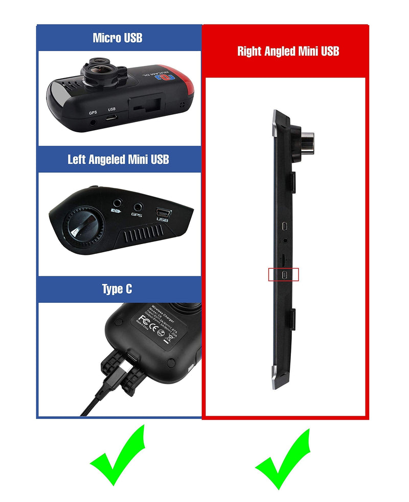  [AUSTRALIA] - 15ft Micro USB & Mini USB Dash Cam &Type-C Hardwire Kit w. Mini(ACS)/LP Mini(ACN)/ATO(ATC or ACU)/Micro2(ACZ) Fuse, Micro to Mini/USB-C Port Adapters & 11.9V Real Battery Drain Protection Micro&Mini