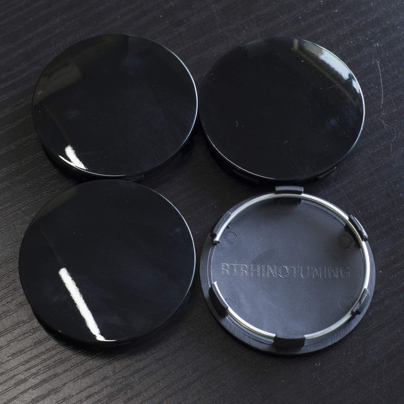 RTRHINOTUNING 62mm 58mm Black Car Wheel Center Hub Caps Set of 4 for Volk Racing TE37 - LeoForward Australia