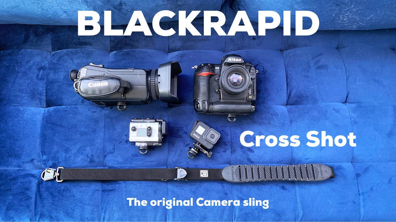  [AUSTRALIA] - BLACKRAPID Cross Shot Black Camera Sling for Left-Handed and Right-Handed Photographers