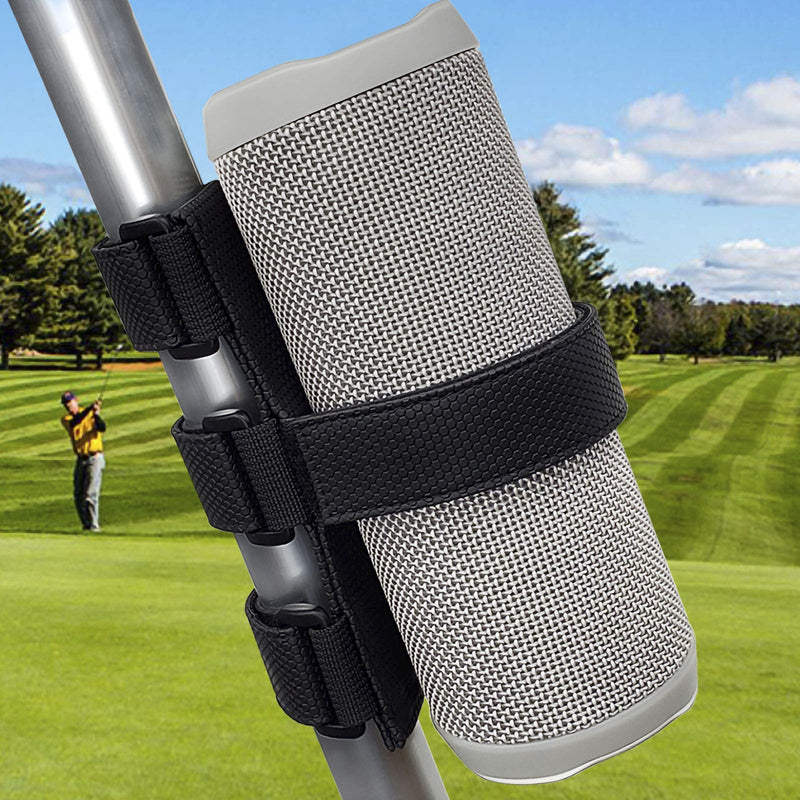  [AUSTRALIA] - Upgraded Portable Speaker Mount for Golf Cart Railing Bike,TOOVREN Wireless Bluetooth Speakers/Water Bottle Holder Adjustable Strap fit Most Speaker,Golf Cart Accessories Applicable to Rail/Cross bar