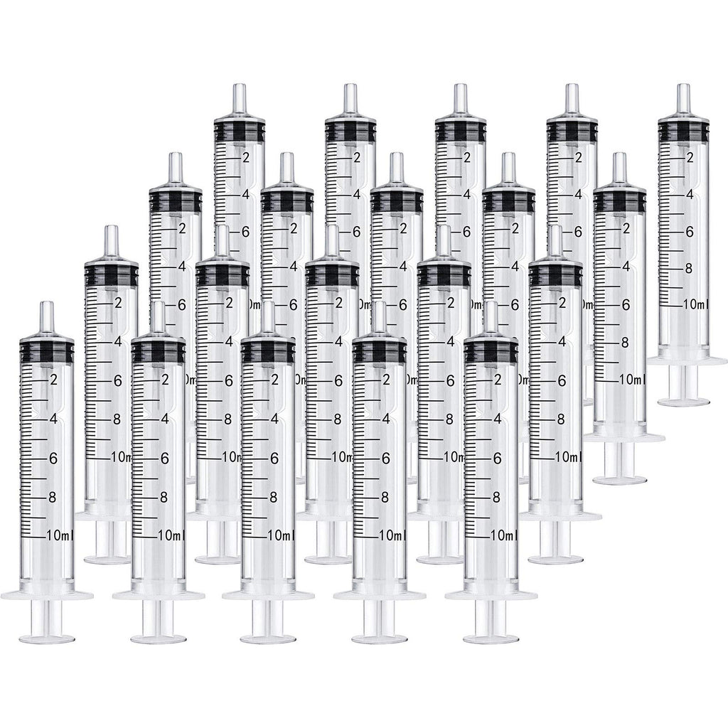  [AUSTRALIA] - 20 Packs Plastic Syringe with Measurement, Suitable for Measuring, Watering, Refilling (10 ml) 10 ml