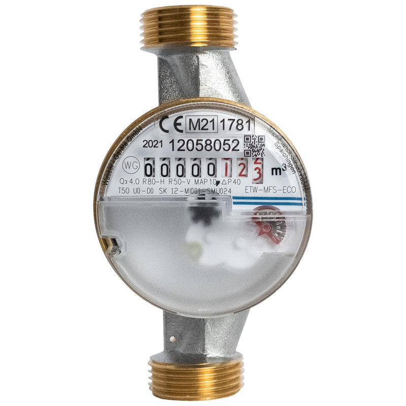  [AUSTRALIA] - 1/2" x 110 mm surface-mounted water meter, cold