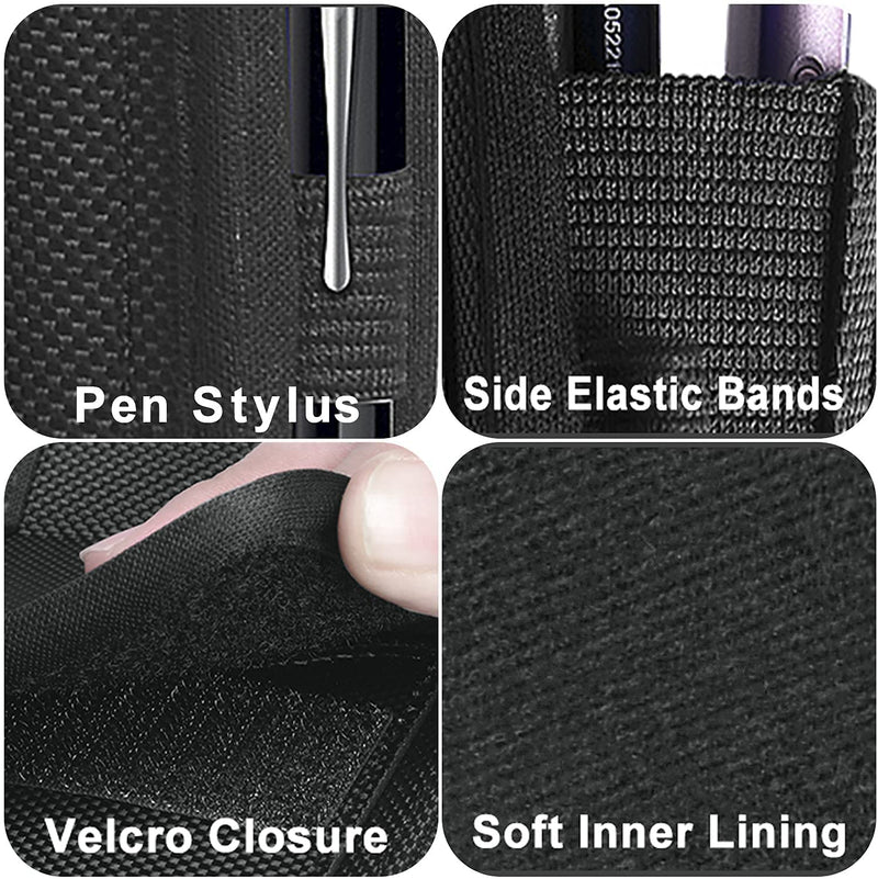  [AUSTRALIA] - COANJIUO Belt Clip Phone Holster fits iPhone 11 12 Pro 8 7 6 Plus Case Nylon Cell Phone Pouch for Samsung Galaxy S20 FE S21 Plus S10 S9 S8 S7 A11 A71 A51, Zipper Storage and Credit Card Pocket, Black