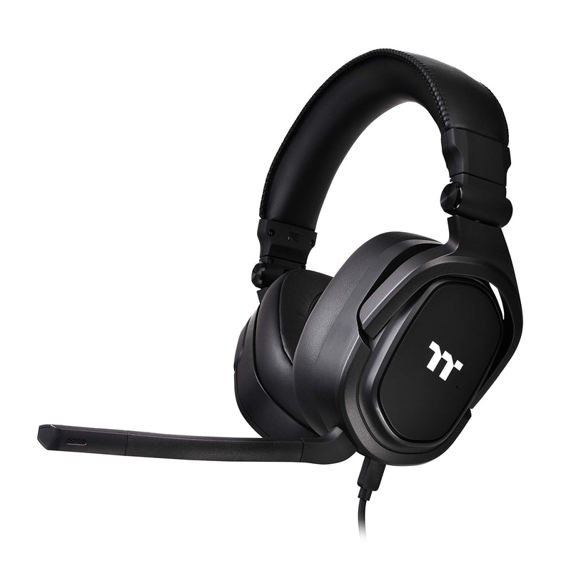  [AUSTRALIA] - Thermaltake Argent H5 Stereo Headset, 50 mm Drivers, Compatible with PC, Xbox One, PS4, Mac, Black (GHT-THF-ANECBK-30) Large Gaming Headset