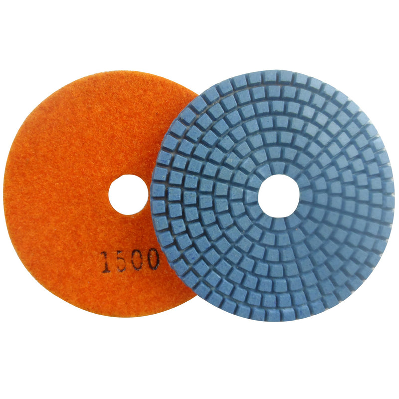  [AUSTRALIA] - Konfor Premium Grade Wet 4" Diamond Polishing Pads Tool 7 Set for Granite Marble Concrete Stone Floor Sanding