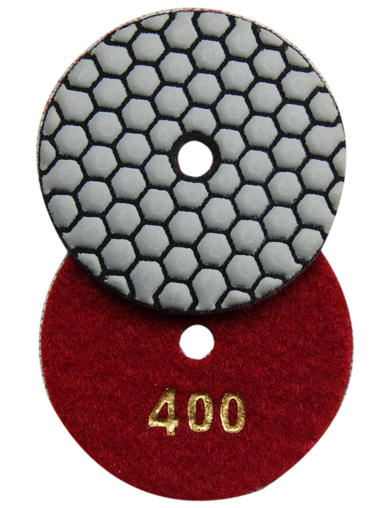  [AUSTRALIA] - Konfor 4" Dry/Wet Diamond Polishing Pads 7 Pieces for Granite Marble Concrete Stone Repair 4 Inch