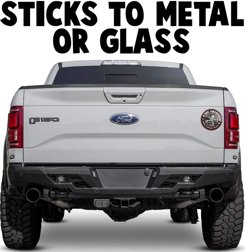  [AUSTRALIA] - Narrow Minded 2nd Amendment Stickers 2 Pack, Round Bumper Sticker, 4 Inch Diameter, Truck Decals for Men or Vinyl Bumper Stickers or Toolbox Stickers