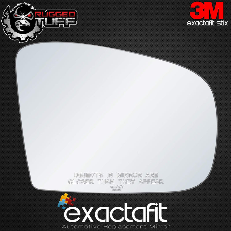 exactafit 8136R Passenger Side Mirror Glass Replacement Plus 3m Adhesives Compatible With Mercedes Benz ML320 ML350 ML500 ML55 AMG Right Hand Door Wing RH - LeoForward Australia