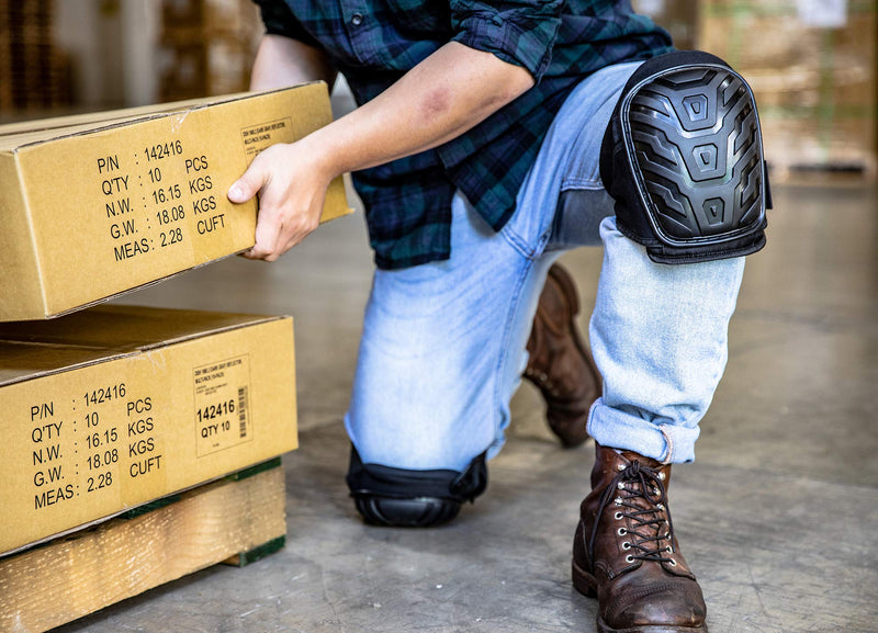  [AUSTRALIA] - Professional Knee Pads for Work - Heavy Duty Foam Padding Kneepads for Construction, Gardening, Flooring with Comfortable Gel Cushion to Save Your Knees (Knee High) Knee High