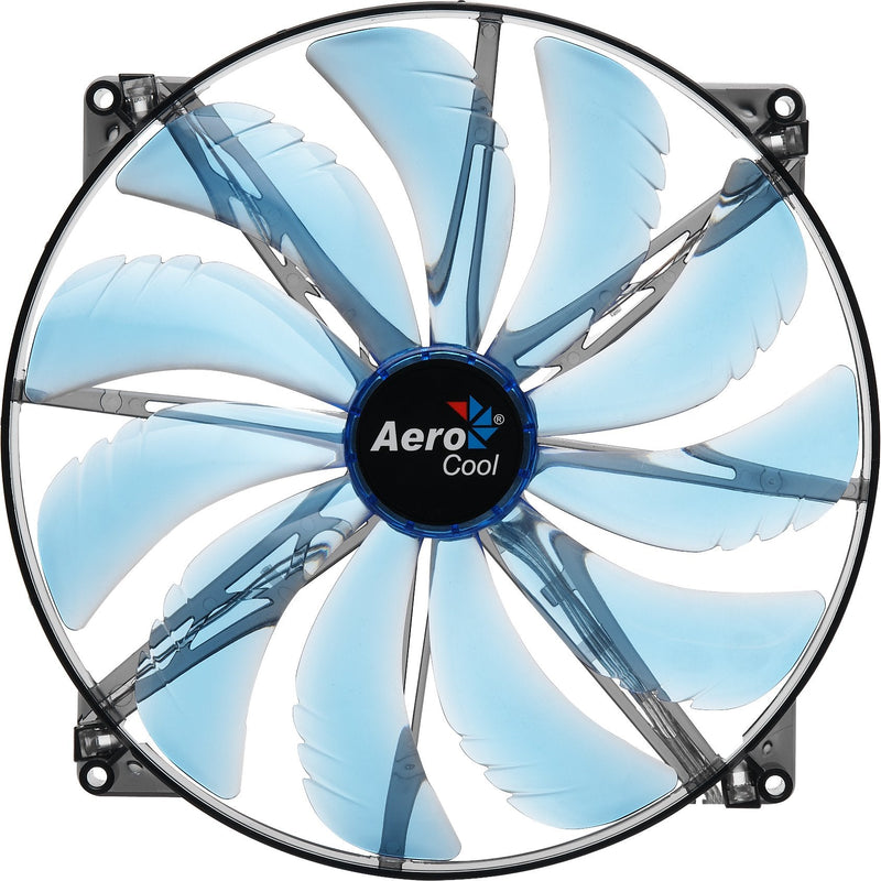  [AUSTRALIA] - AeroCool Silent Master 200mm Blue LED Cooling Fan EN55642
