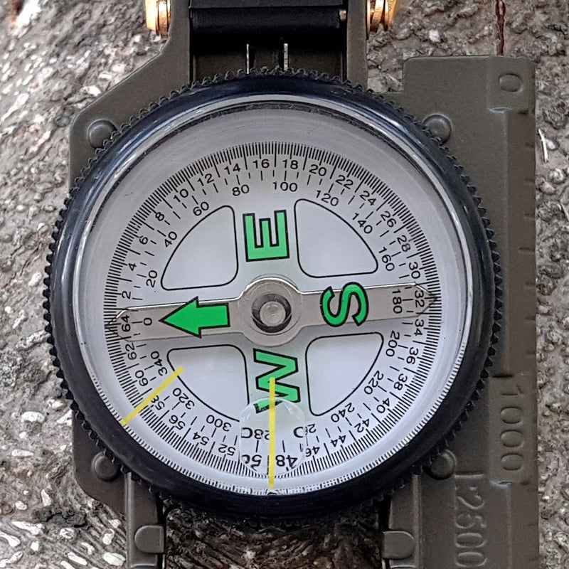 VANVENE Multifunctional Military Compass, Amy Green, Waterproof and Shakeproof, Compass for Outdoor, Camping, Hiking, Military Usage, Gifts - LeoForward Australia
