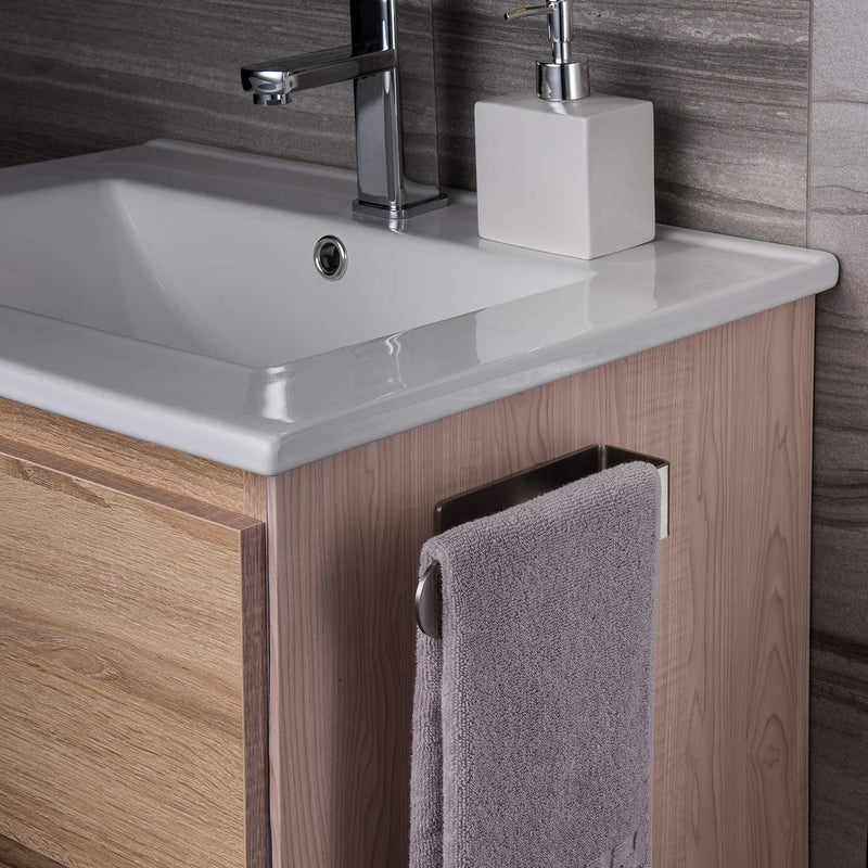  [AUSTRALIA] - Taozun Hand Towel Holder/Hand Towel Ring - Self Adhesive Bathroom Towel Bar Stick on Wall, SUS 304 Stainless Steel Brushed