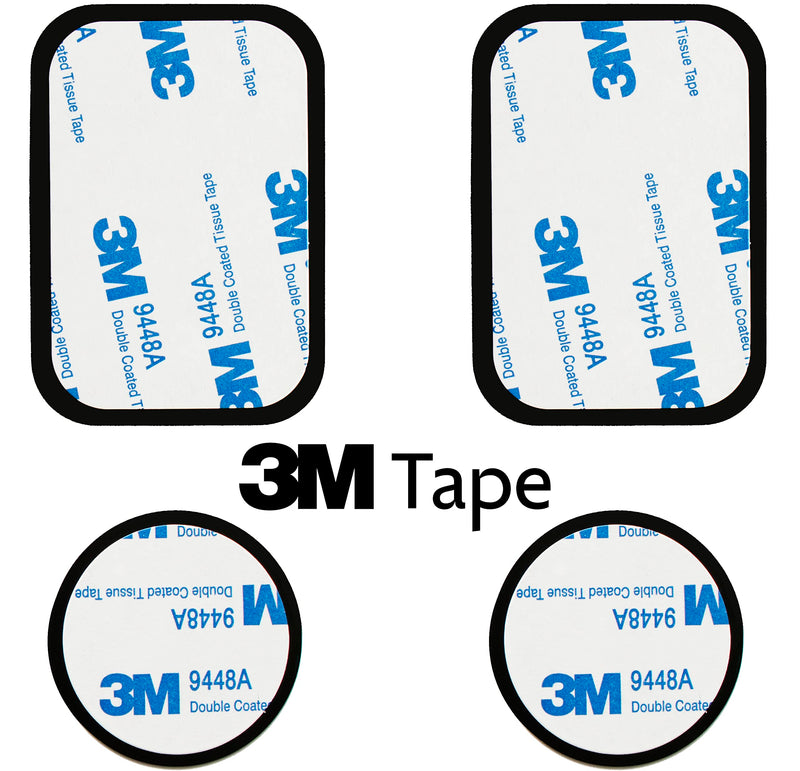  [AUSTRALIA] - Bestrix Metal Plate for Magnetic Mount with 3M Adhesive (Set of 4) Extra Thin