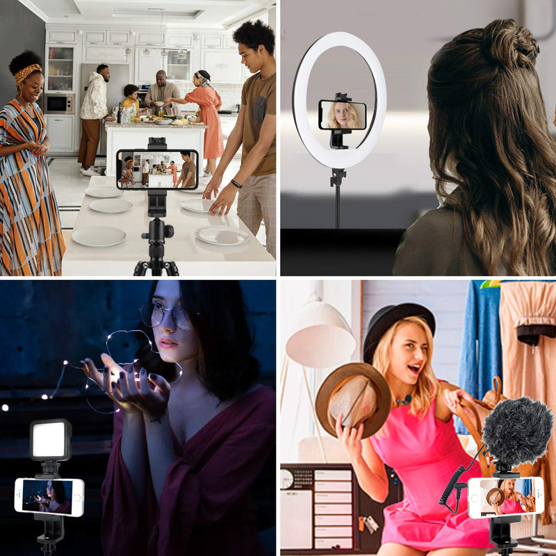  [AUSTRALIA] - Owine Universal Dual Cell Phone Tripod Mount Adapter Premium Smartphone Clamp, Compatible with iPhone,Samsung Galaxy,Note,Lg,All Smartphones Perfectly.Connects to Tripod, Monopod, Selfie Stick