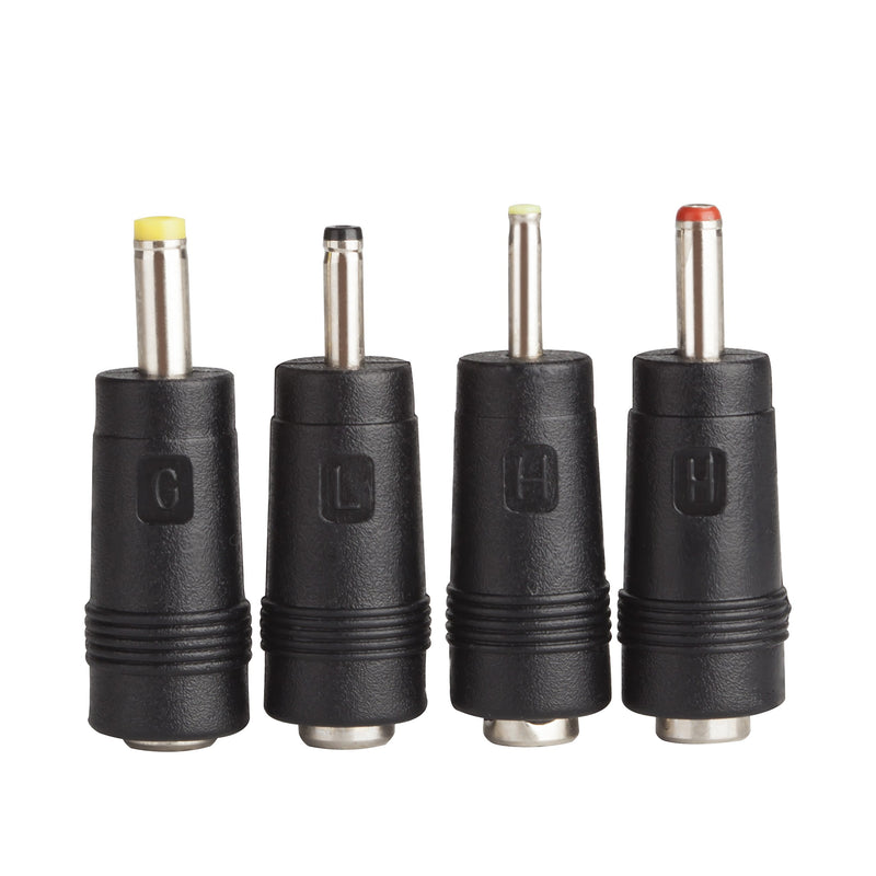 DC Plugs for Small Electronics and Devices Universal 5.5X2.1mm Jack to 4 Plugs 4.0X1.7mm, 3.5X1.35mm, 3.0X1.1mm, 2.5X0.7mm with 1x Cable 5.5X2.1mm to USB (4 Tips +1 Cable),3FT - LeoForward Australia