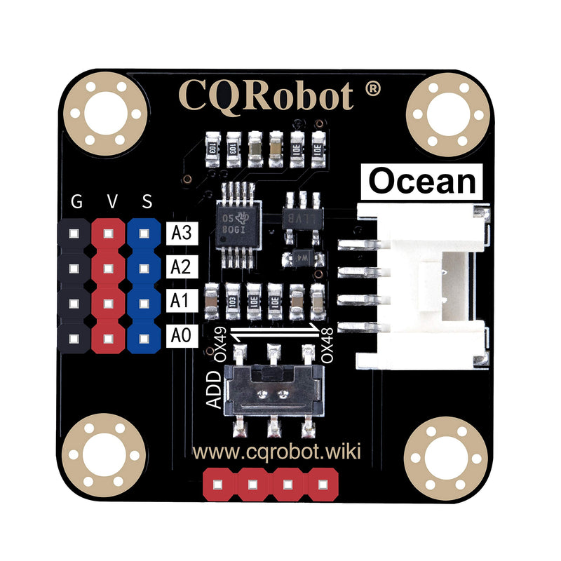  [AUSTRALIA] - CQRobot Ocean: ADS1115 16-Bit Sensor Analog Signal and Digital Signal Acquisition or Conversion ADC Module. 3.3V to 5V, I2C Interface, Compatible with Arduino, Raspberry Pi and Other Motherboards.