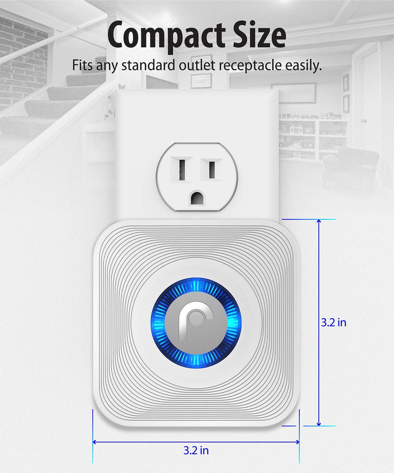  [AUSTRALIA] - Fosmon WaveLink 51005HOM Wireless Home Security Driveway Alarm, Motion Sensor Detect Alert, Store Door Entry Chime Doorbell (500 Feet, 58 Tunes, 5 Volume Levels, LED Indicators) 1 Motion Detector