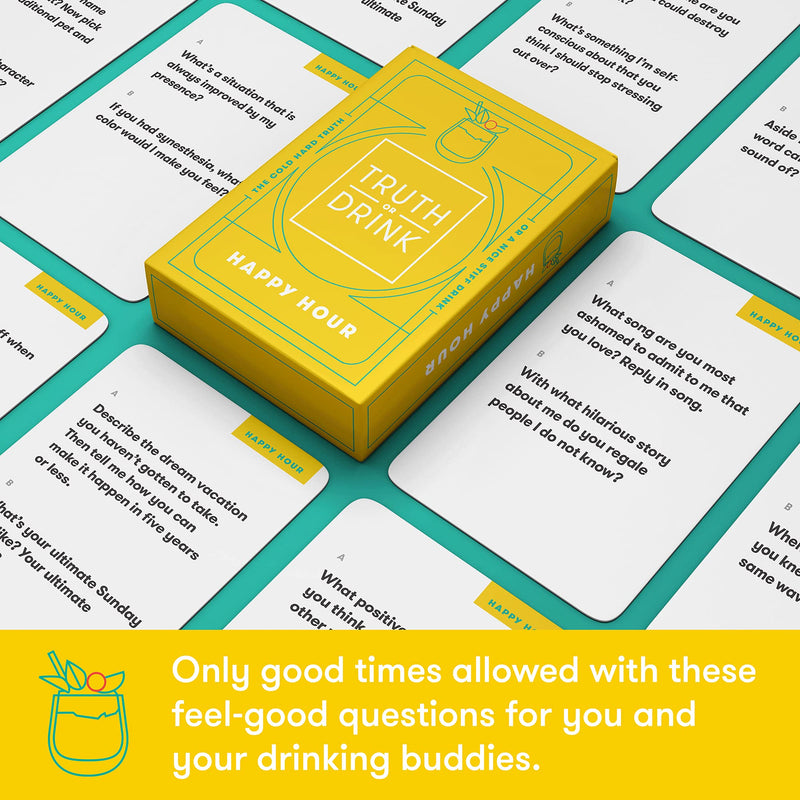 Truth or Drink the game by CUT games - Hilariously Funny Questions You’d Dare to Answer Out Loud - Best Adult Card Game for Parties and Game Night Truth or Drink: Original Game - LeoForward Australia