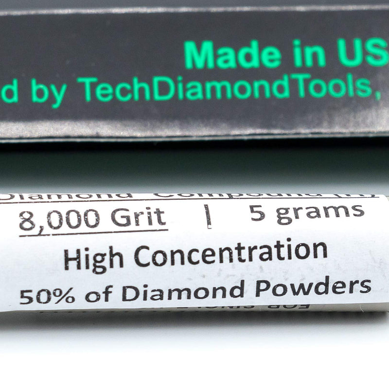  [AUSTRALIA] - TechDiamondTools Diamond Polishing Compound Polishing Paste 5,000 Grit 2-3 Microns for Marble Glass Metal Rock Jewelry Resin Silver Chrome Gemstone with High Concentration of Diamond Powder USA Made 5,000 grit / 2 - 3 microns