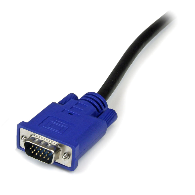  [AUSTRALIA] - StarTech.com 15 ft 2-in-1 Ultra Thin USB KVM Cable - Video / USB cable - USB, HD-15 (VGA) (M) to HD-15 (VGA) (M) - 15 ft - black - SVECONUS15 15 ft / 4.5m - VGA Integrated USB