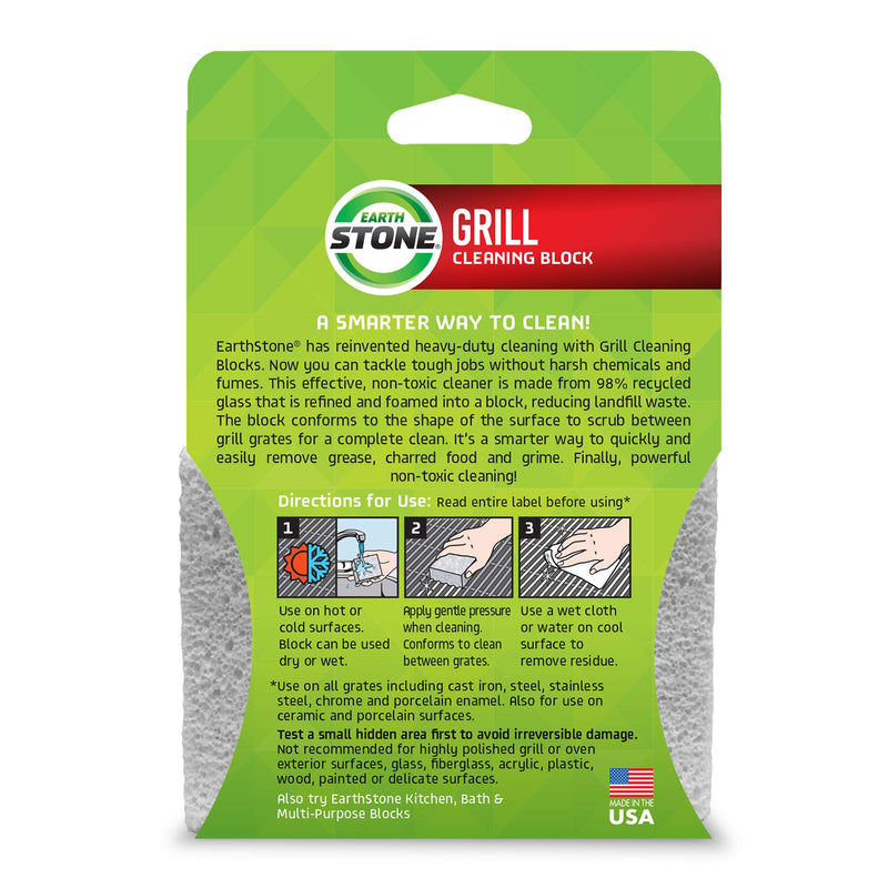 EarthStone Environment Friendly Grill Cleaner Starter Set with Handle (Pack of 2) 3 Piece Set - LeoForward Australia