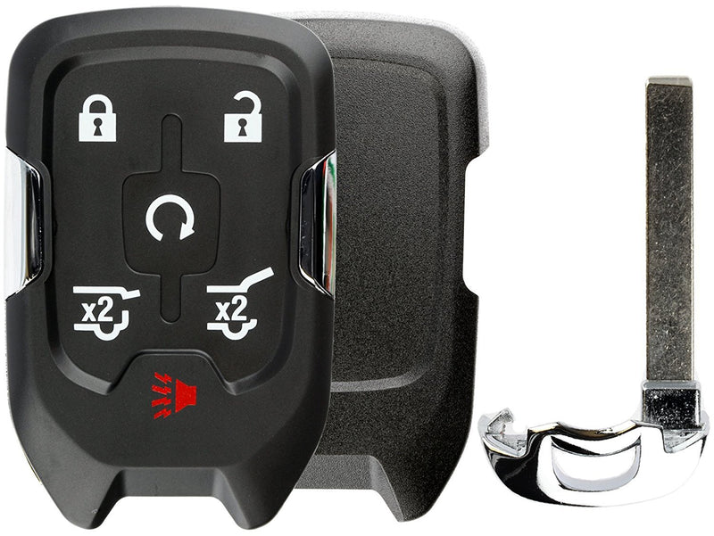  [AUSTRALIA] - KeylessOption Keyless Entry Remote Key Fob Case Shell Button Pad Outer Cover Housing for Chevy GMC HYQ1AA
