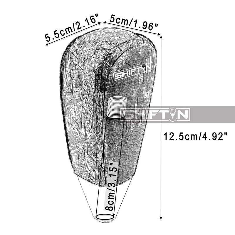  [AUSTRALIA] - SHIFTIN Leather and Wood Gear Shift Knob for Toyota Land Cruiser 4Runner Sequoia Tundra and Lexus (Punched Black Leather/Gray Chrome) Punched Black Leather / Gray Chrome